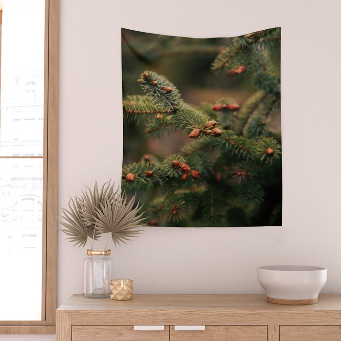 Spruce Tips Wall Tapestry Gallery Image 2