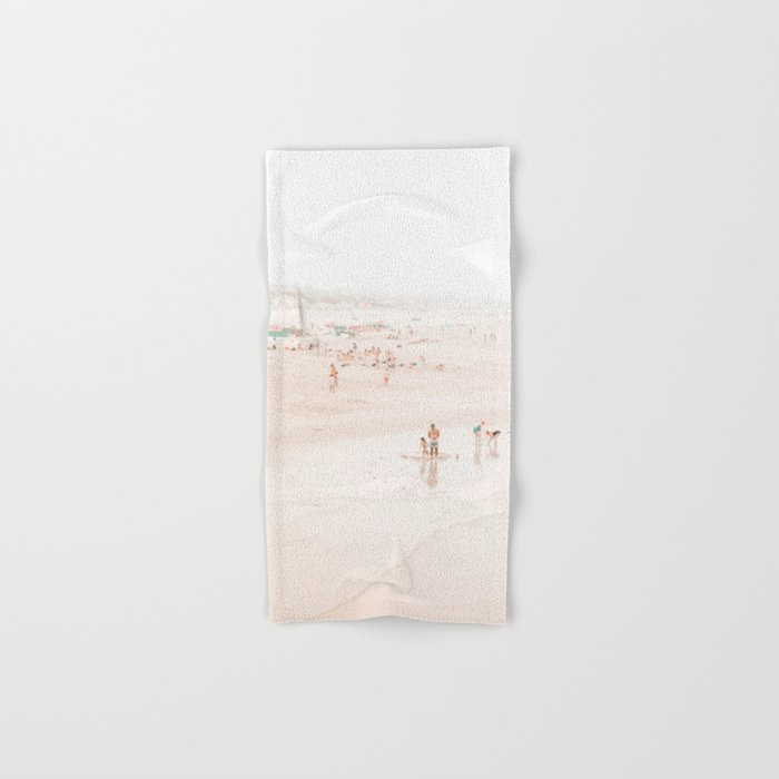 At the beach ten (part one of a diptych) - Minimal Beach - Ocean Sea photography Bath Towel Gallery Image 1