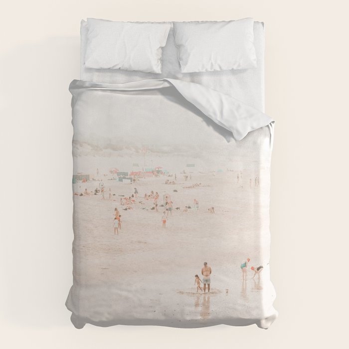 At the beach ten (part one of a diptych) - Minimal Beach - Ocean Sea photography Duvet Cover Gallery Image 6
