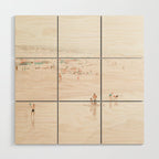 At the beach ten (part one of a diptych) - Minimal Beach - Ocean Sea photography Wood Wall Art Gallery Image 1