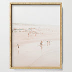 At the beach ten (part one of a diptych) - Minimal Beach - Ocean Sea photography Serving Tray Gallery Image 1