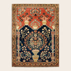 Kashan Poshti  Antique Central Persian Rug Print Poster Gallery Image 4