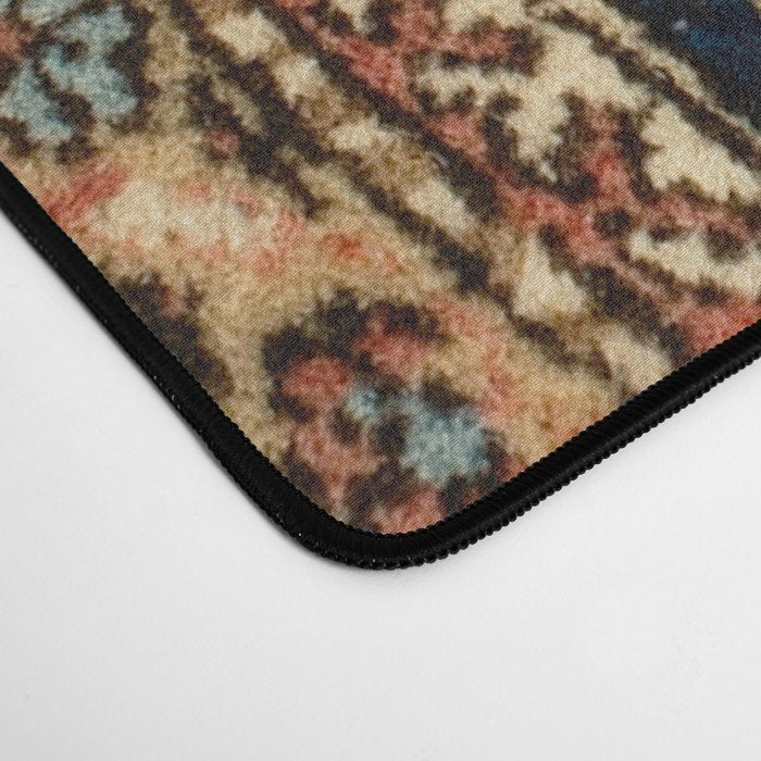 Kashan Poshti  Antique Central Persian Rug Print Desk Mat Gallery Image 4