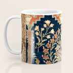 Kashan Poshti  Antique Central Persian Rug Print Coffee Mug Gallery Image 3