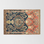Kashan Poshti  Antique Central Persian Rug Print Rug Gallery Image 2
