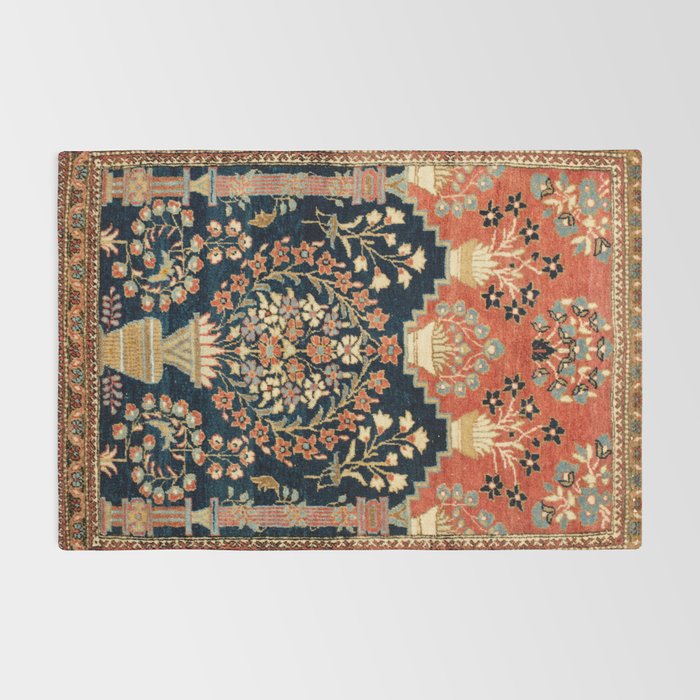 Kashan Poshti  Antique Central Persian Rug Print Rug Gallery Image 2