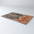Kashan Poshti  Antique Central Persian Rug Print Rug Gallery Image 3