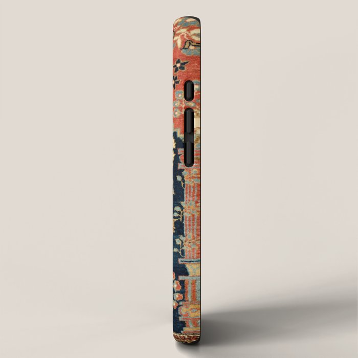 Kashan Poshti  Antique Central Persian Rug Print iPhone Case Gallery Image 2