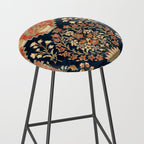 Kashan Poshti  Antique Central Persian Rug Print Stool Gallery Image 2