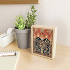 Kashan Poshti  Antique Central Persian Rug Print Mini Art Print Gallery Image 2