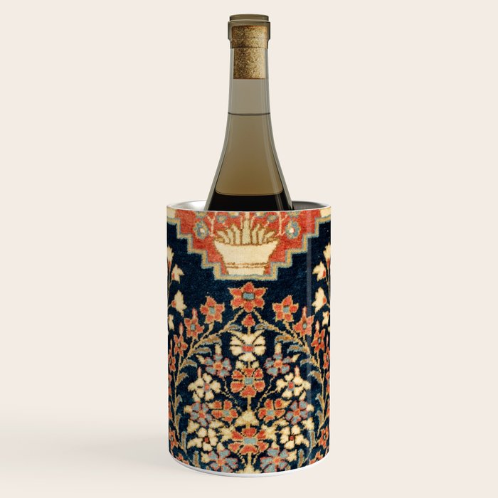 Kashan Poshti  Antique Central Persian Rug Print Wine Chiller Gallery Image 1