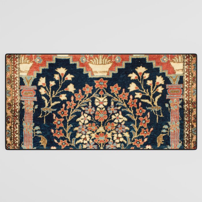 Kashan Poshti  Antique Central Persian Rug Print Desk Mat Gallery Image 3