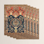 Kashan Poshti  Antique Central Persian Rug Print Wrapping Paper Gallery Image 3