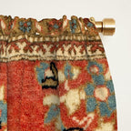 Kashan Poshti  Antique Central Persian Rug Print Window Curtain Gallery Image 2