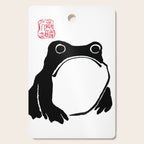 Unimpressed Frog Japanese Woodblock Matsumoto Hoji  Cutting Board Gallery Image 1