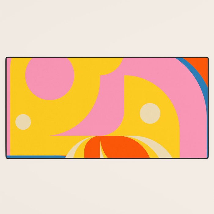 Colorful Happy Girl Desk Mat Gallery Image 3