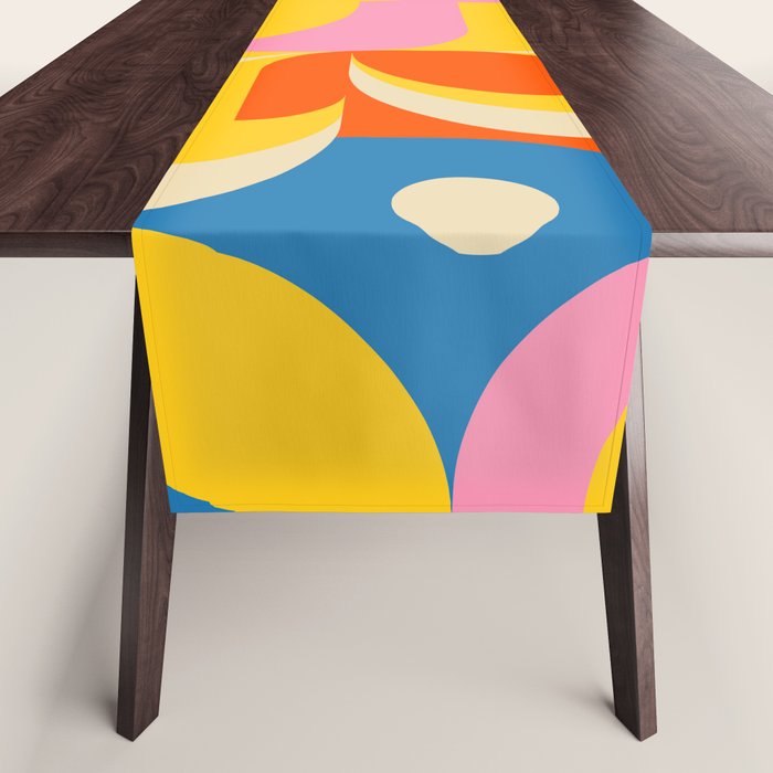 Colorful Happy Girl Table Runner Gallery Image 1