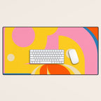 Colorful Happy Girl Desk Mat Gallery Image 1