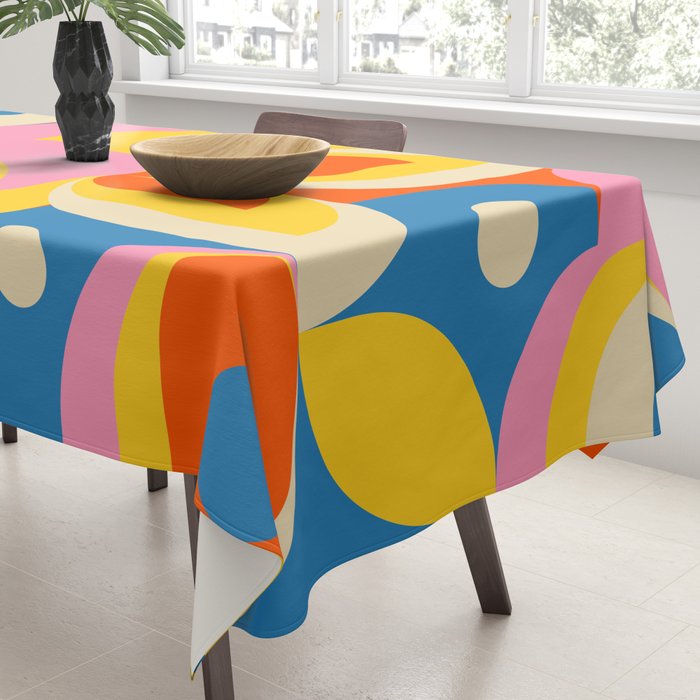 Colorful Happy Girl Tablecloth Gallery Image 3