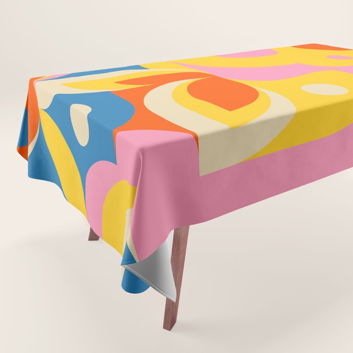Colorful Happy Girl Tablecloth Gallery Image 1