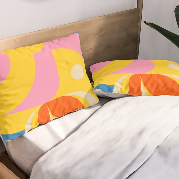 Colorful Happy Girl Pillow Sham Gallery Image 2