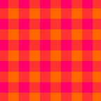 Modern Bright Pink and Orange Gingham Coffee Mug Gallery Image 2