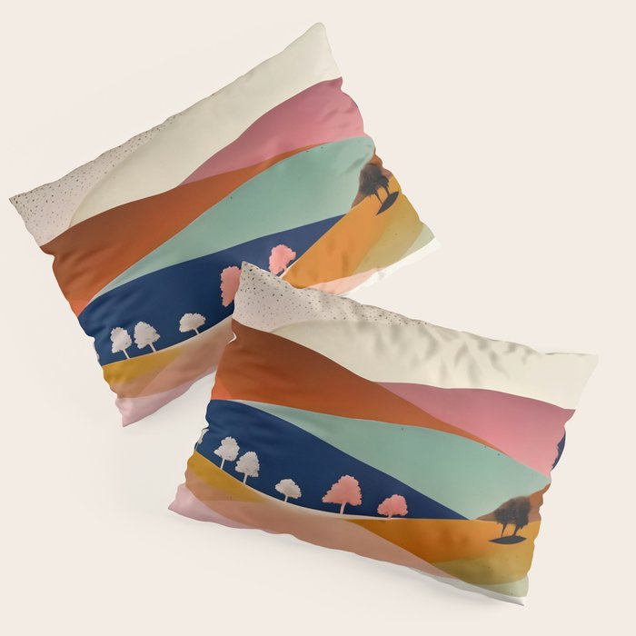 Textures And Patterned Landscape Pillow Sham Gallery Image 3
