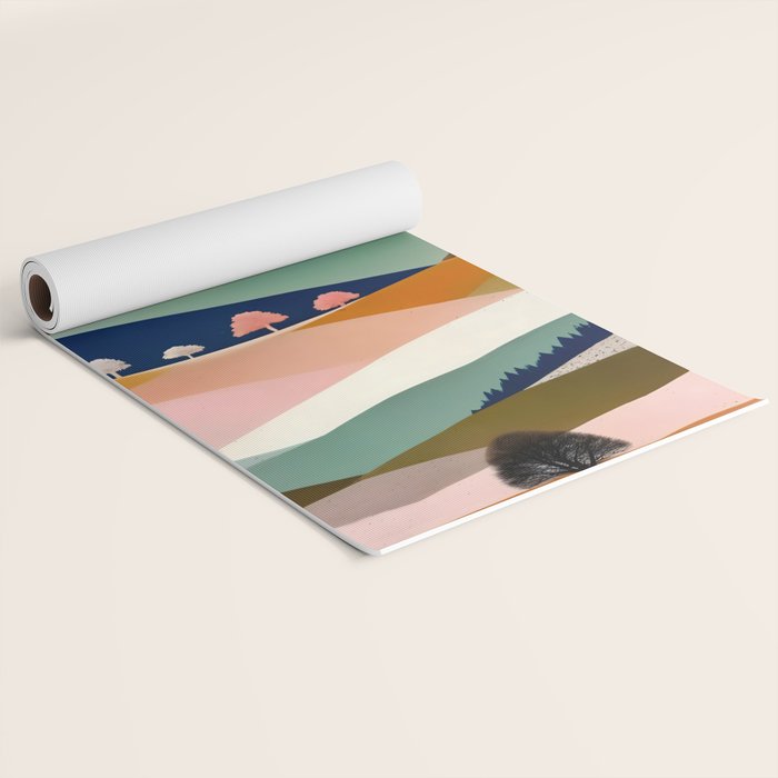 Textures And Patterned Landscape Yoga Mat Gallery Image 2