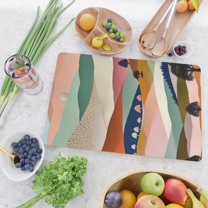 Textures And Patterned Landscape Cutting Board Gallery Image 2