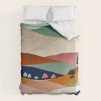 Textures And Patterned Landscape Duvet Cover Gallery Image 6