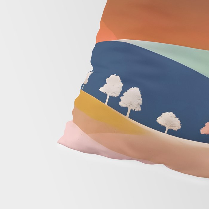 Textures And Patterned Landscape Pillow Sham Gallery Image 4