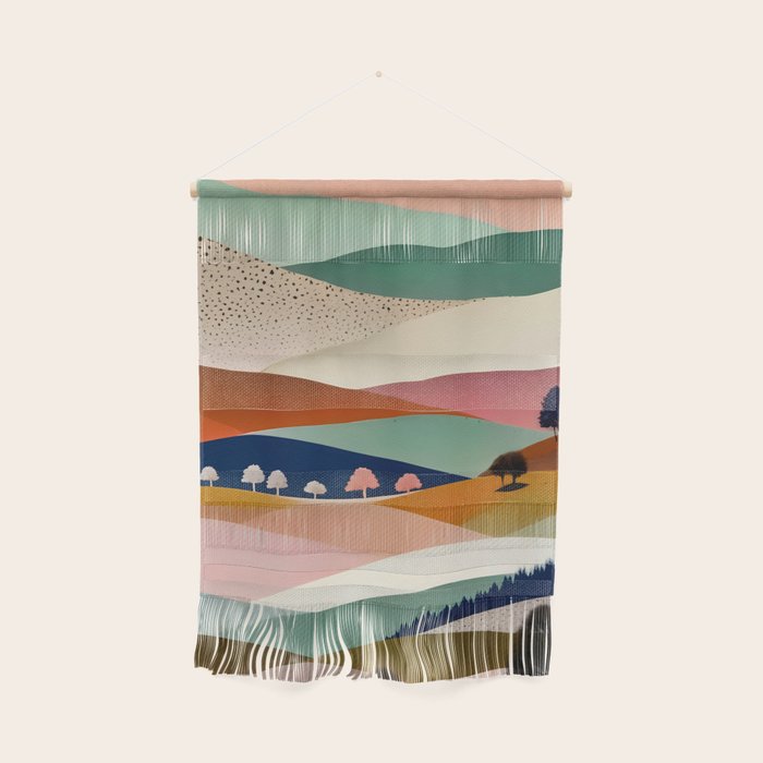 Textures And Patterned Landscape Wall Hanging Gallery Image 1