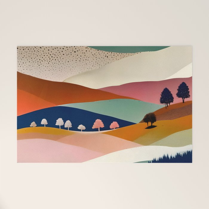 Textures And Patterned Landscape Welcome Mat Gallery Image 1