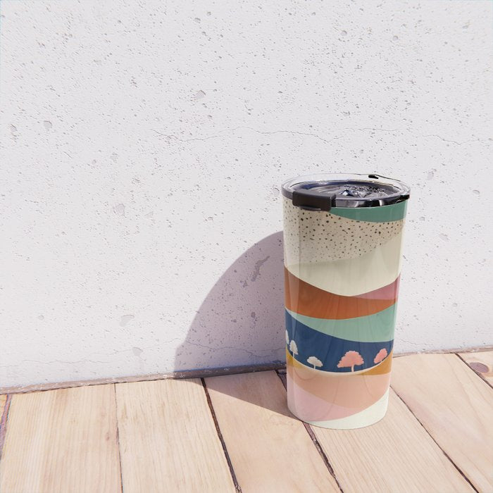 Textures And Patterned Landscape Travel Mug Gallery Image 4