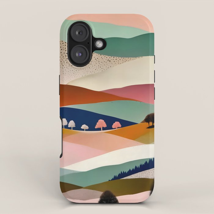 Textures And Patterned Landscape iPhone Case Gallery Image 1