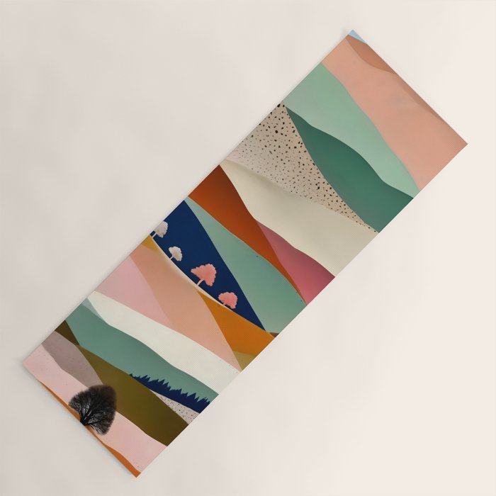 Textures And Patterned Landscape Yoga Mat Gallery Image 1