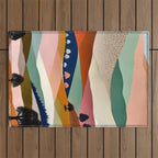 Textures And Patterned Landscape Outdoor Rug Gallery Image 1
