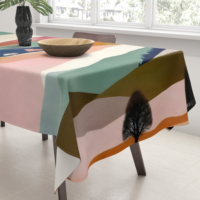 Textures And Patterned Landscape Tablecloth Gallery Image 3