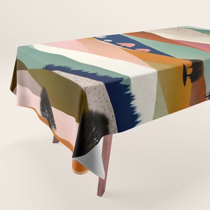 Textures And Patterned Landscape Tablecloth Gallery Image 1