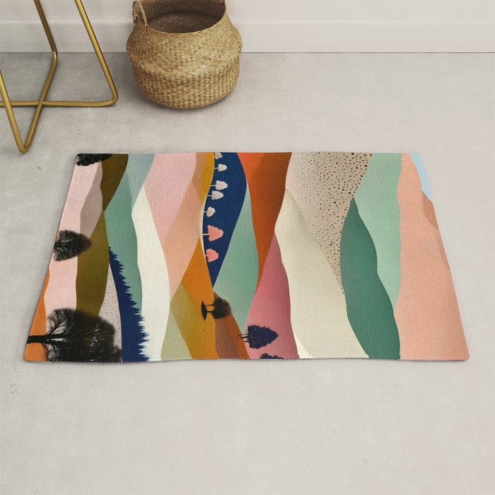 Textures And Patterned Landscape Rug Gallery Image 1