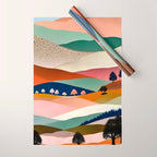 Textures And Patterned Landscape Wrapping Paper Gallery Image 1