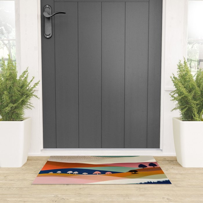 Textures And Patterned Landscape Welcome Mat Gallery Image 3