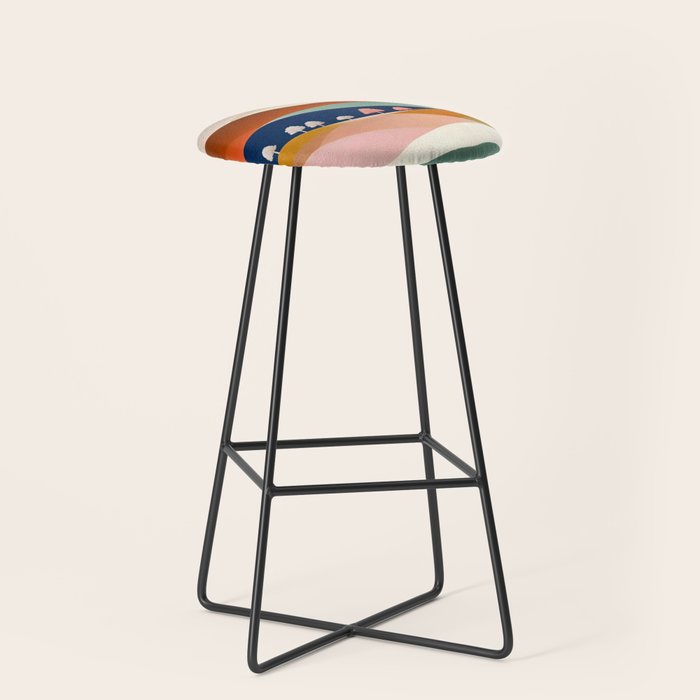 Textures And Patterned Landscape Stool Gallery Image 1