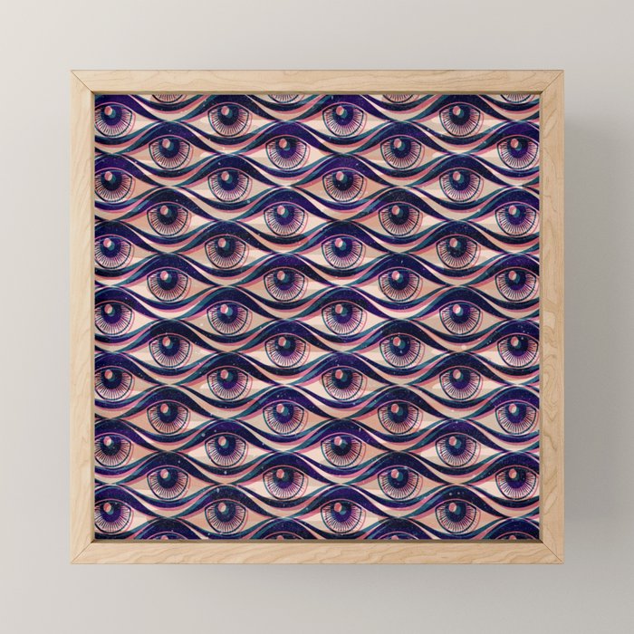 Hypnotized - vintage violet  Mini Art Print Gallery Image 1