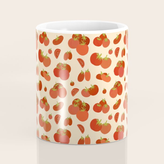 Hand Drawn Italian Roman Pomodori Tomato Classic Mediterranean Art Coffee Mug Gallery Image 4