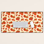 Hand Drawn Italian Roman Pomodori Tomato Classic Mediterranean Art Desk Mat Gallery Image 1