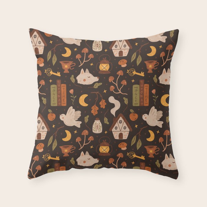 Fairytale Forest Throw Pillow Gallery Image 6