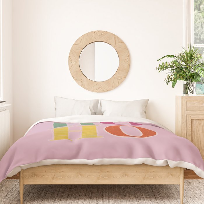 HO HO HO Festive Letters Duvet Cover Gallery Image 3
