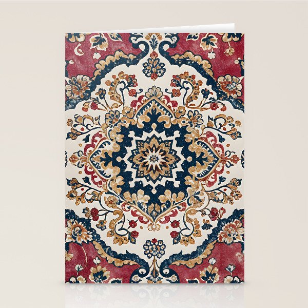 Casbah Crimson Crest Stationery Card Gallery Image 2