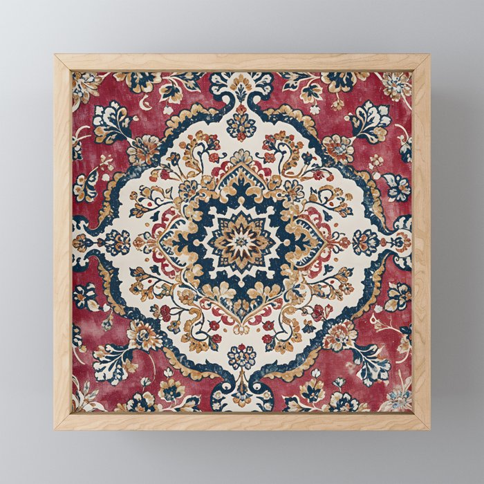 Casbah Crimson Crest Mini Art Print Gallery Image 1